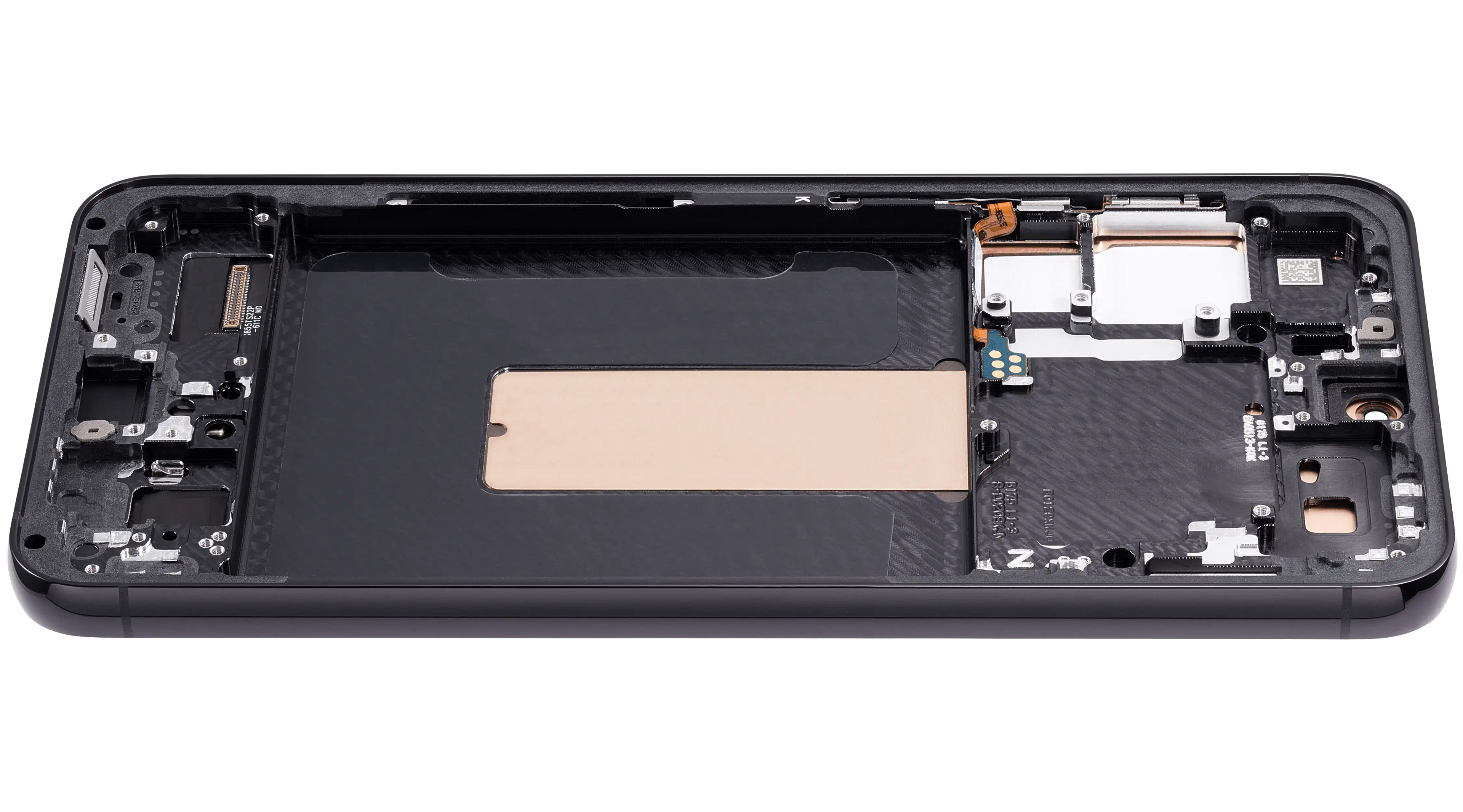 OLED-Display mit Rahmen für Samsung Galaxy S23 Plus (US & International) (Aftermarket Plus) (120Hz) (Phantom Black)