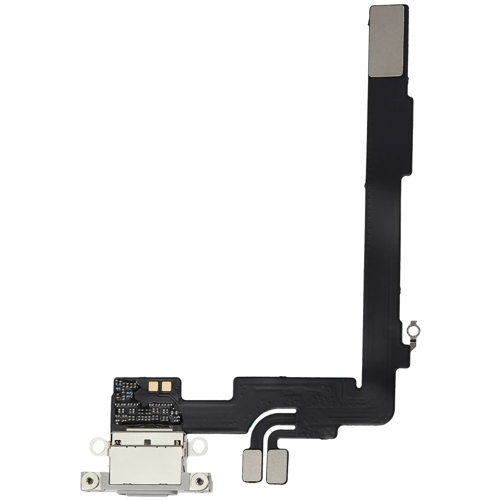 Ladebuchse-Flexkabel mit Platine für iPhone 16 Pro Max (OEM) (Weiß Titanium)