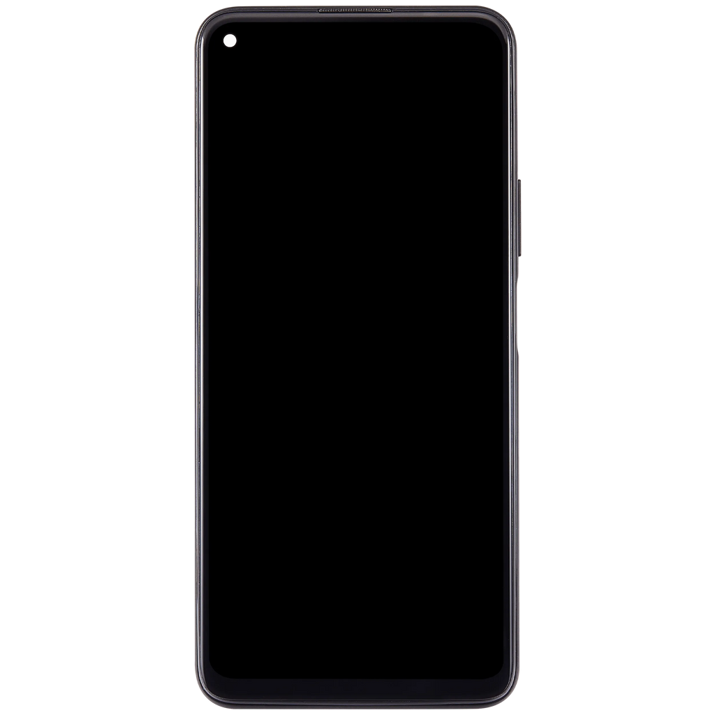 LCD-Display mit Rahmen für Huawei Nova 7 SE (2020) (Refurbished) (Schwarz)