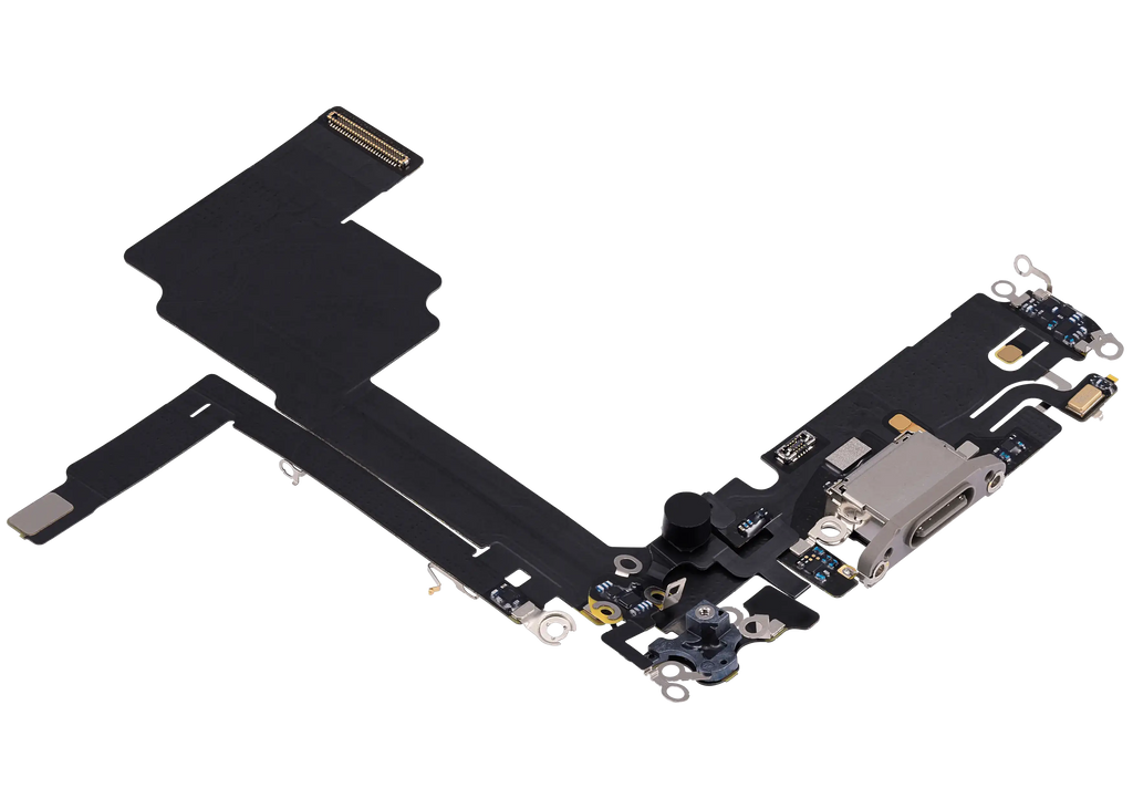 Ladebuchse Flex Cable für iPhone 15 Pro (gebrauchter OEM-Ausbau) (Natural Titanium)