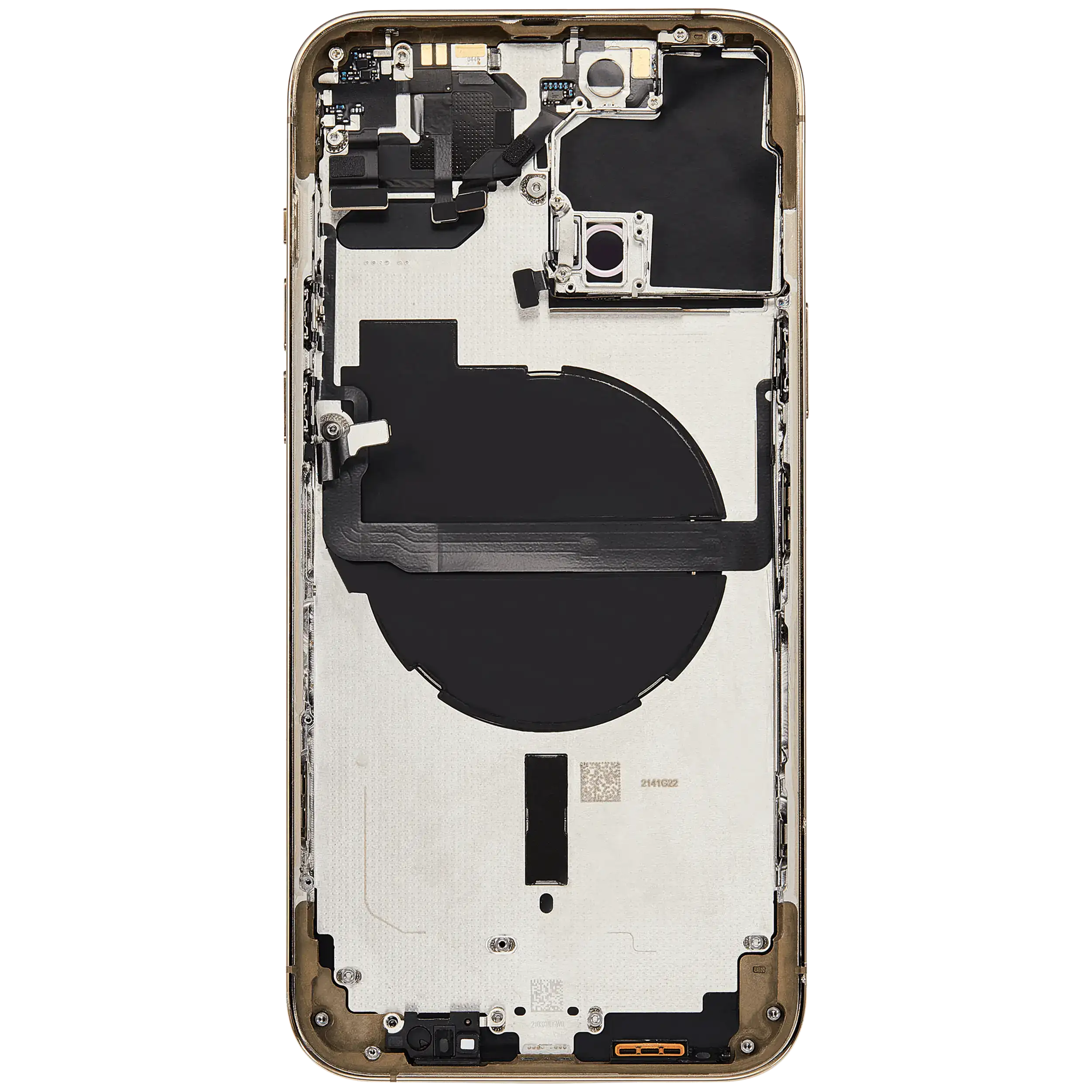 Backcover/Rahmen mit Small Parts für iPhone 13 Pro Max (EU / Global Version) (gebrauchter OEM-Ausbau, Qualität B) (Gold)