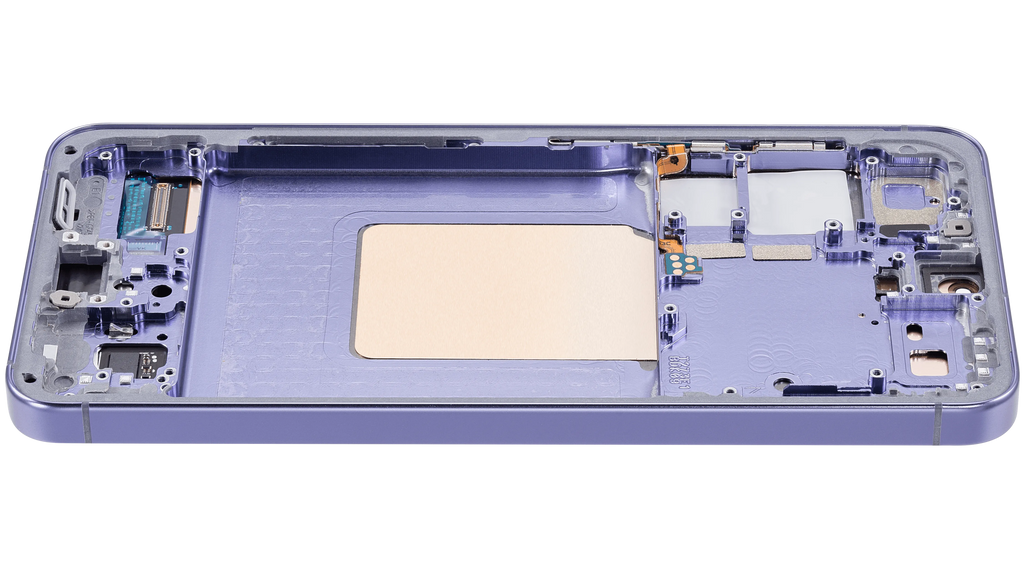 OLED-Display mit Rahmen für Samsung Galaxy S24 5G (US & Internationale Version) (Aftermarket Plus) (Cobalt Violet)