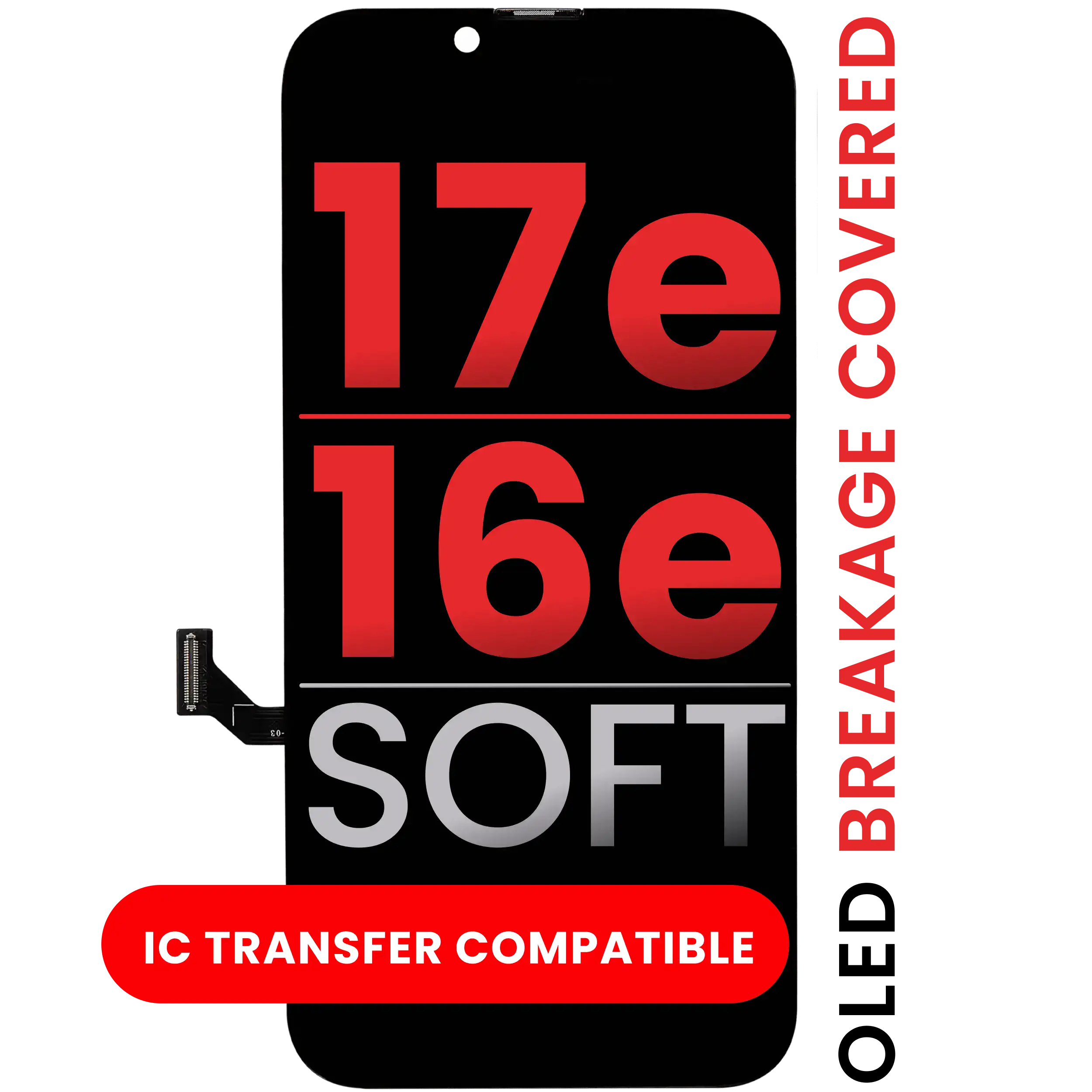 OLED Display for iPhone 16e (Aftermarket Pro: XO7 Soft)