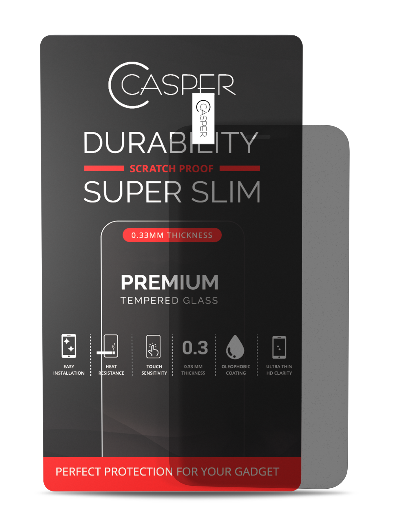 Casper Tempered Glass für iPhone X / XS / 11 Pro (Retail Pack) (Privacy)