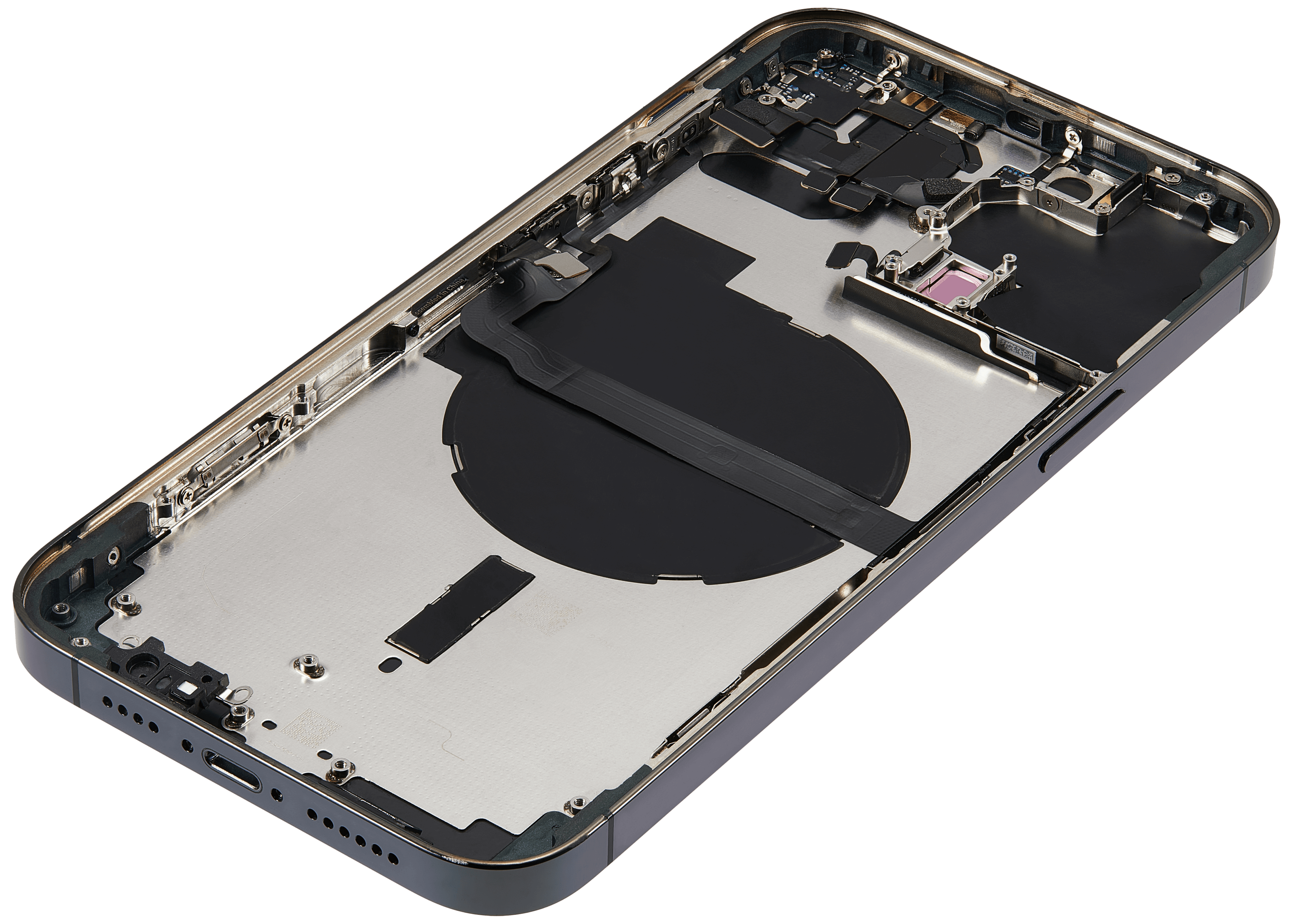 Backcover/Rahmen mit Small Parts für iPhone 13 Pro Max (EU / Global Version) (gebrauchter OEM-Ausbau, Qualität B) (Alpine Grün)