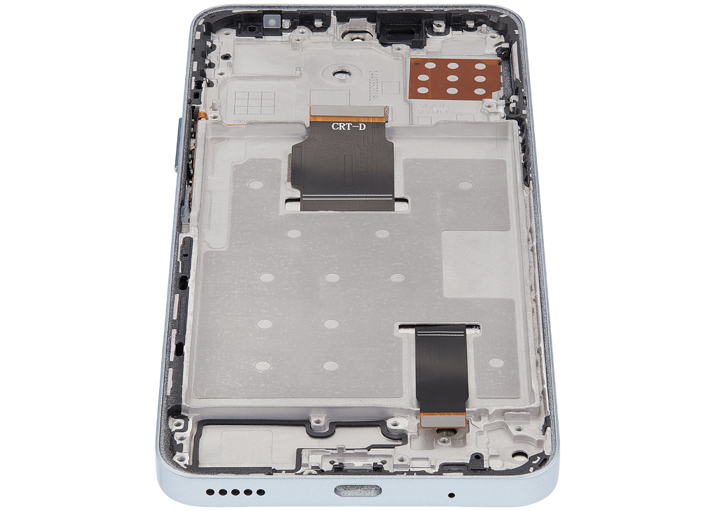 LCD-Display mit Rahmen für Honor X8A / X50i / 90 Lite (Refurbished) (Titanium Silber)