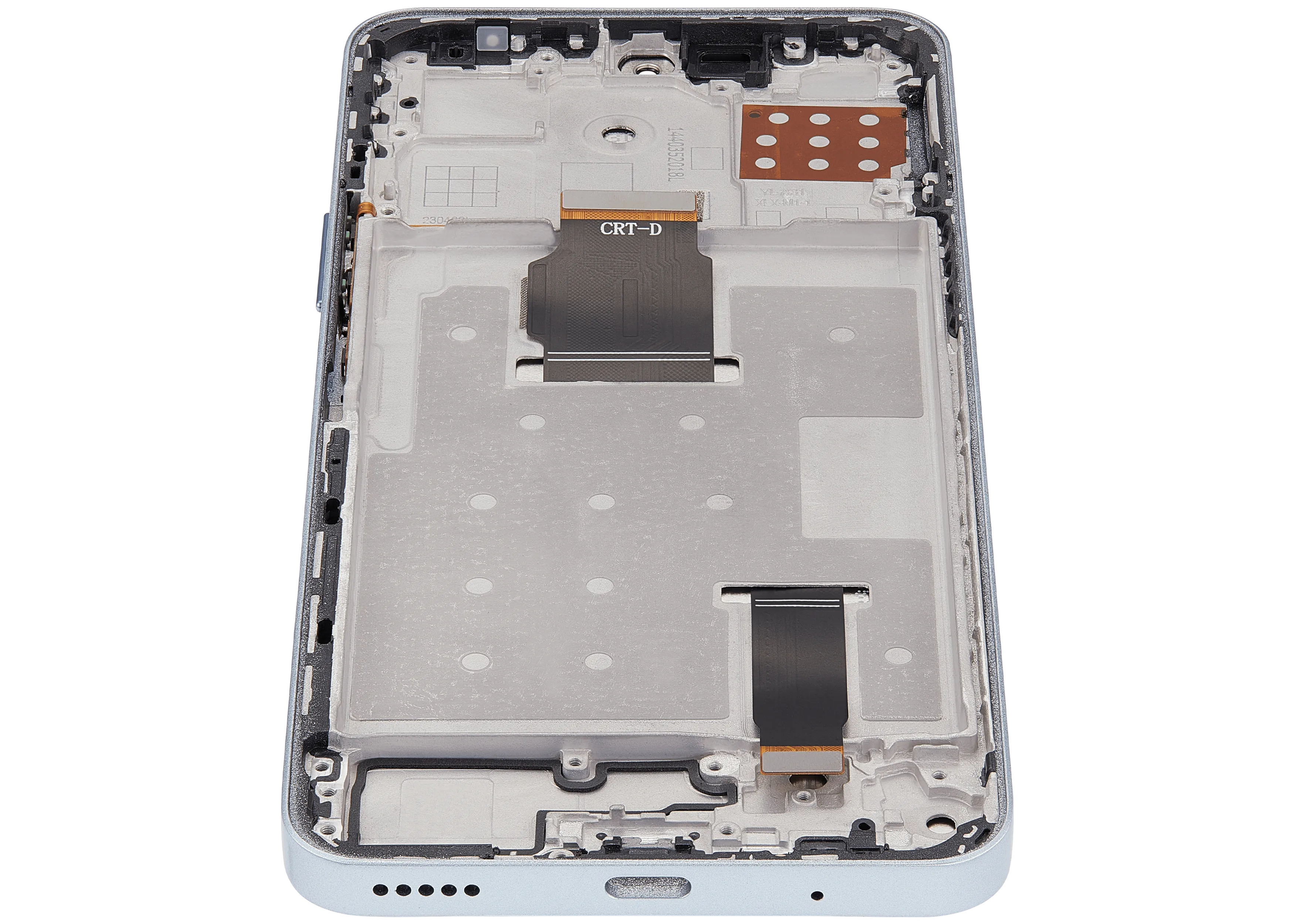 LCD-Display mit Rahmen für Honor X8A / X50i / 90 Lite (Refurbished) (Titanium Silber)