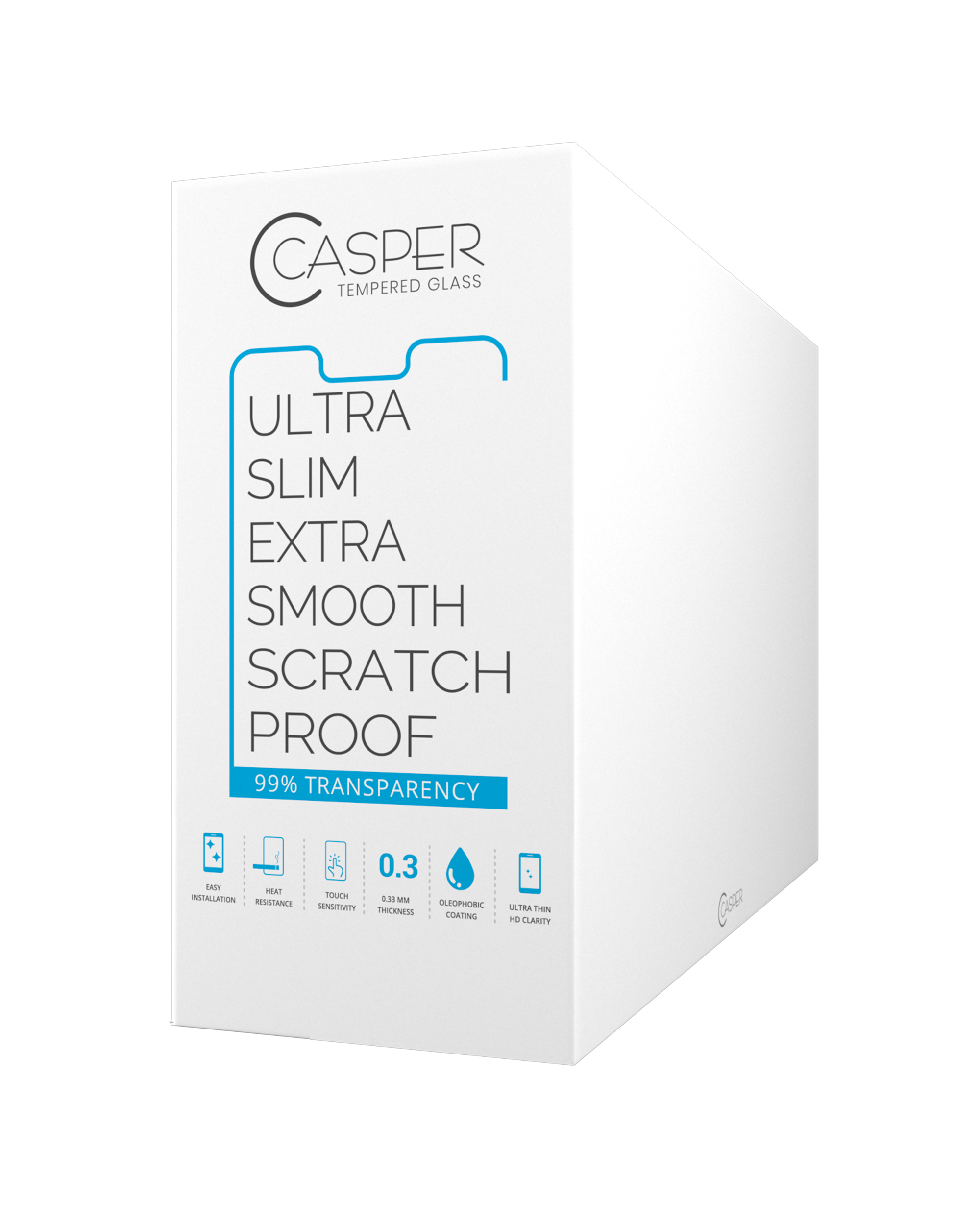 Casper Gehärtetes Backcover für iPhone XR (100 Pack) (Clear)