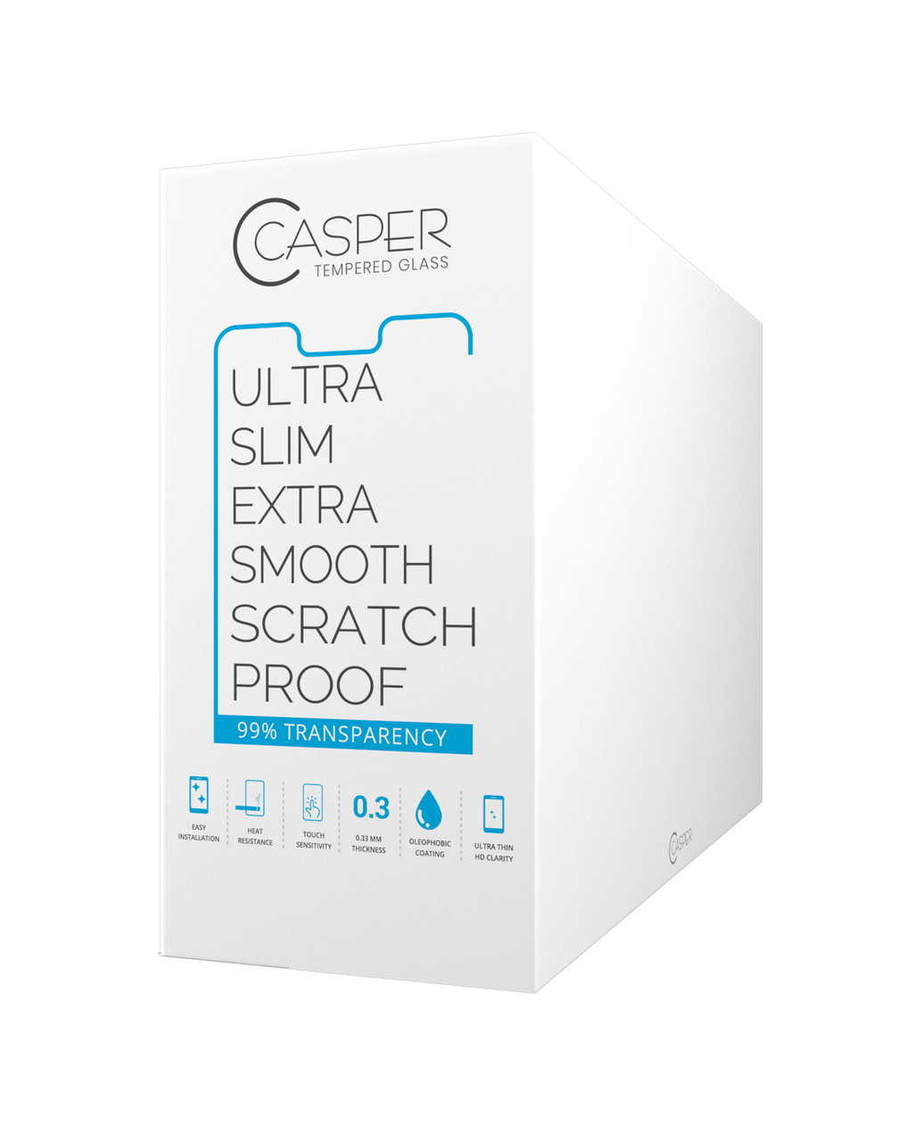 Casper Temperglas Backcover für iPhone XS Max (100er-Pack) (Clear)