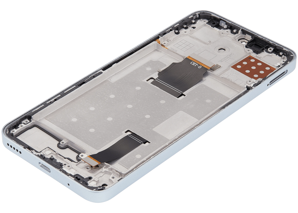 LCD-Display mit Rahmen für Honor X8A / X50i / 90 Lite (Refurbished) (Titanium Silber)