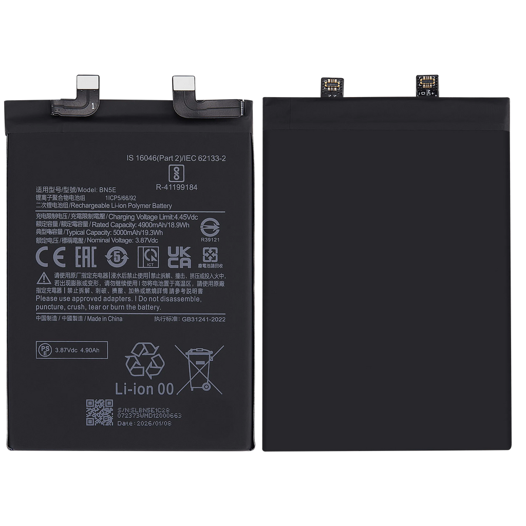 Replacement Akku für Xiaomi Poco X4 Pro 5G / Xiaomi Redmi Note 11 Pro 5G / Redmi Note 12 Pro 4G / Redmi Note 11E Pro(BN5E)