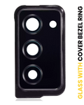 Kameralinse hinten mit Rahmen für Samsung Galaxy Z Fold 2 5G Mystic Black