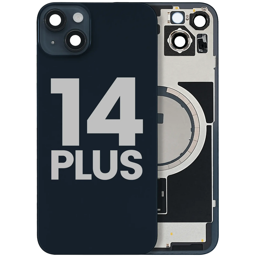 Backcover mit MagSafe Magnet für iPhone 14 Plus (gebrauchter OEM-Ausbau, Qualität B) (Midnight)