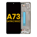 OLED-Display mit Rahmen für Samsung Galaxy A73 5G (Refurbished) Weiß