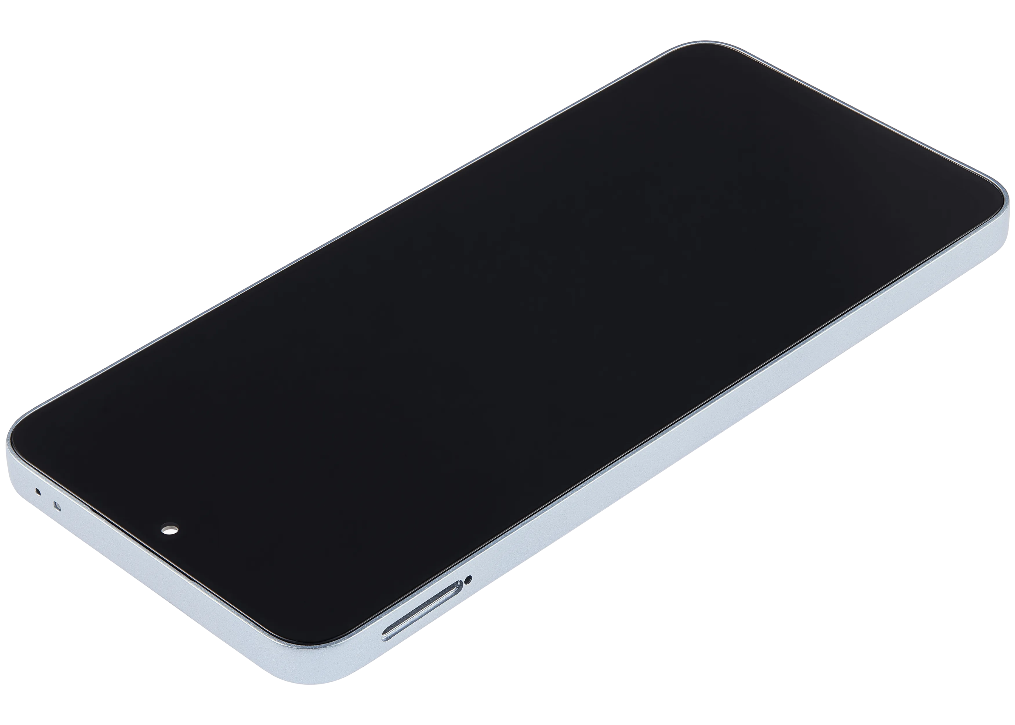 LCD-Display mit Rahmen für Honor X8A / X50i / 90 Lite ((Aftermarket Plus) (Titanium Silber)