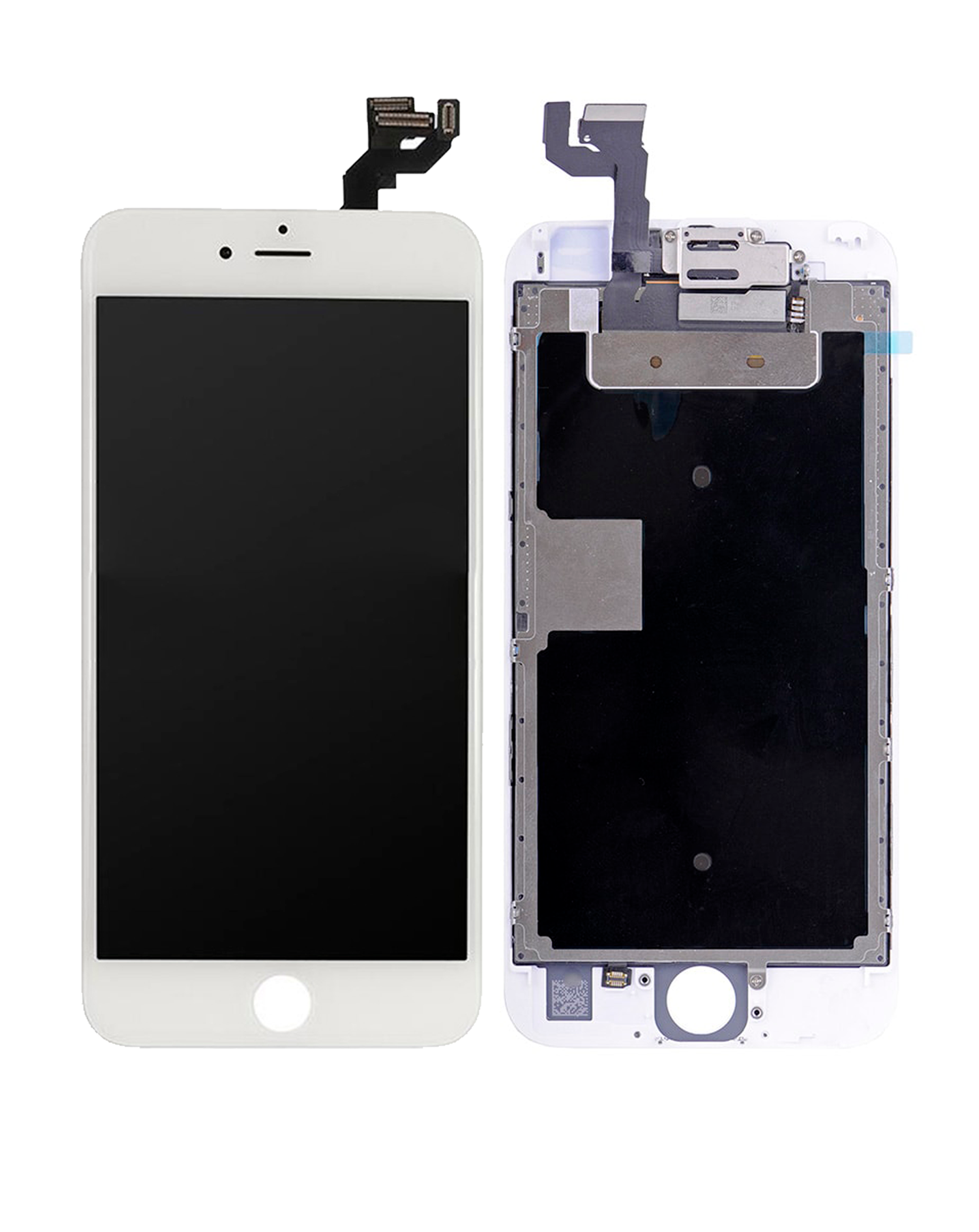 Complete LCD-Display mit Stahlplatte für iPhone 6S (mit Front Camera: Prox Sensor & Ear Speaker) (Aftermarket Plus) (Weiß)