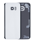 Back Cover with Camera Lens for Samsung Galaxy S7 Edge (No Logo) (Aftermarket Plus) (Silver)