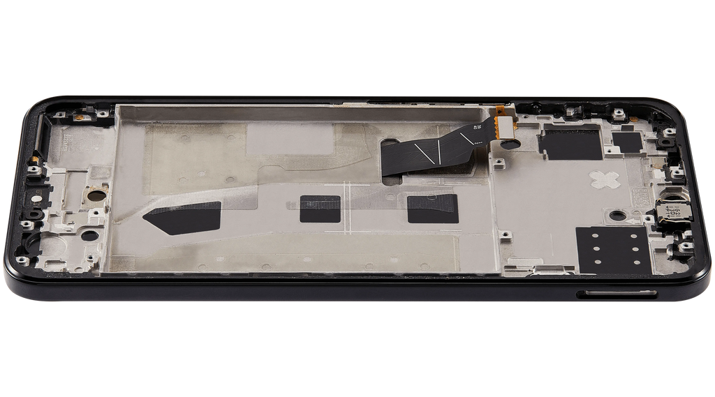 LCD-Display mit Rahmen für Huawei Nova 8 SE (2020) (Refurbished) (Schwarz)