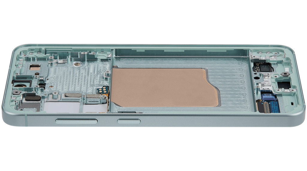 OLED-Display mit Rahmen für Samsung Galaxy S25 5G (US & International) (Aftermarket Plus) (Mint)