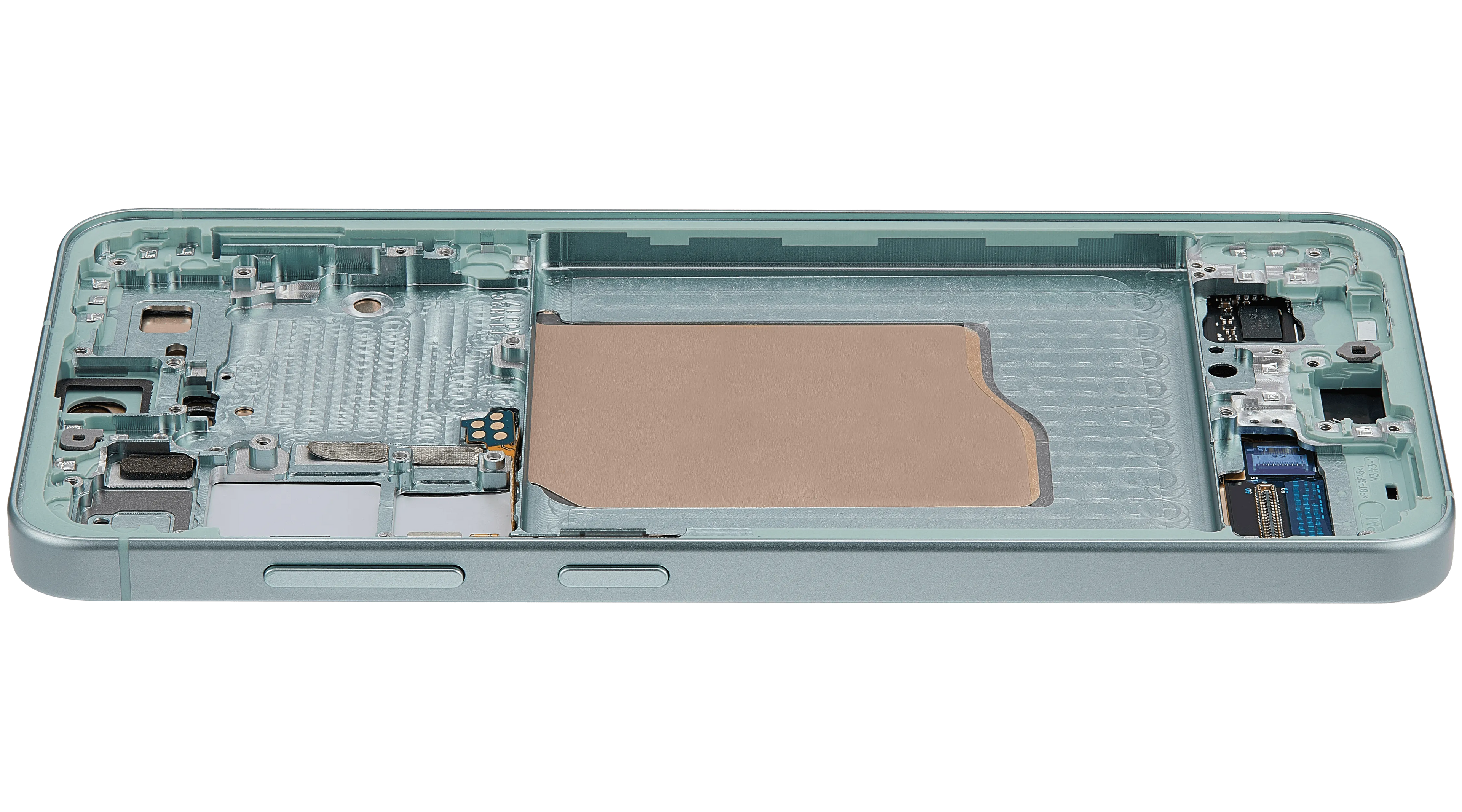 OLED-Display mit Rahmen für Samsung Galaxy S25 5G (US & International) (Aftermarket Plus) (Mint)