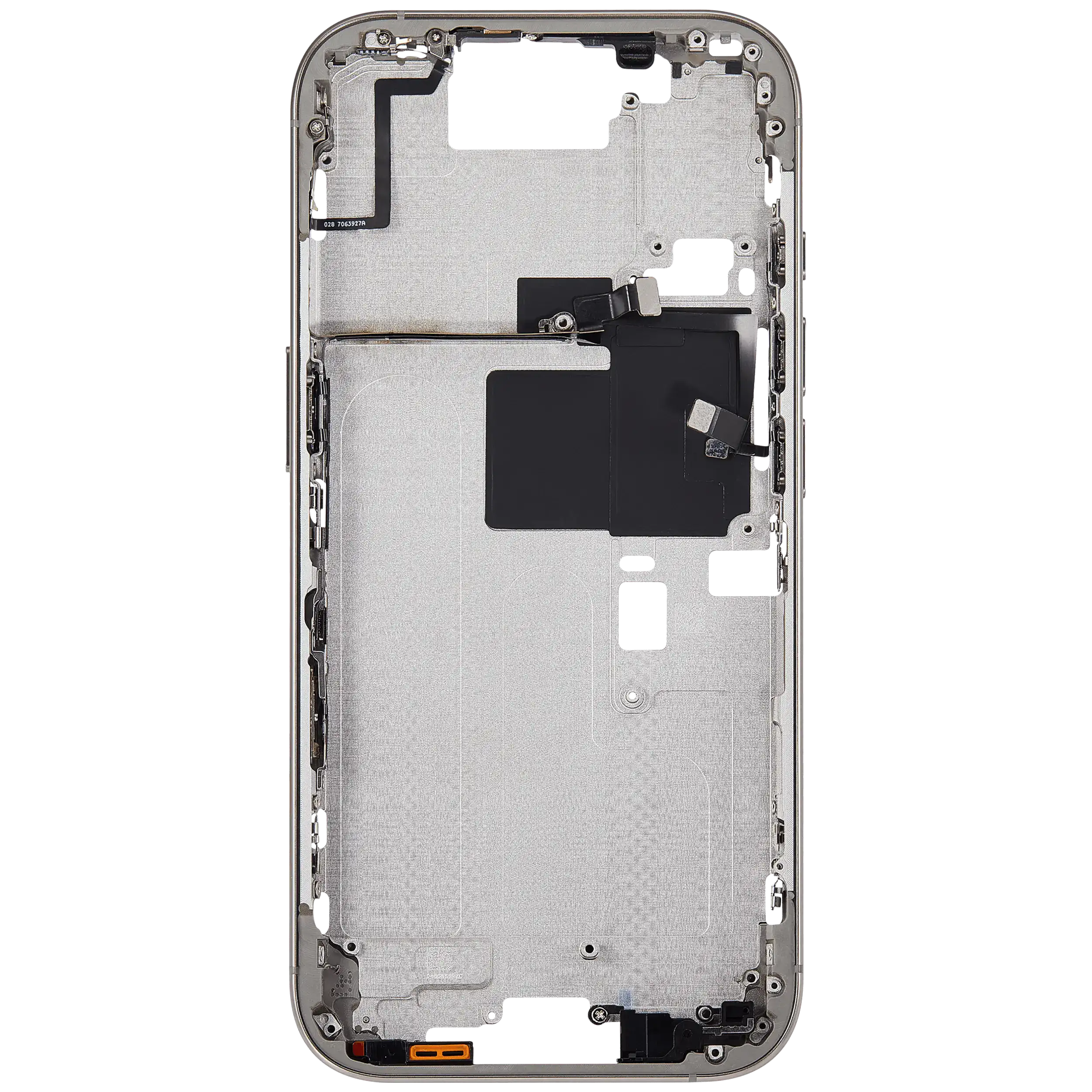 Midframe/Rahmen mit Power And Volume Button für iPhone 16 Pro (US-Version) (Aftermarket Plus) (Natural Titanium)