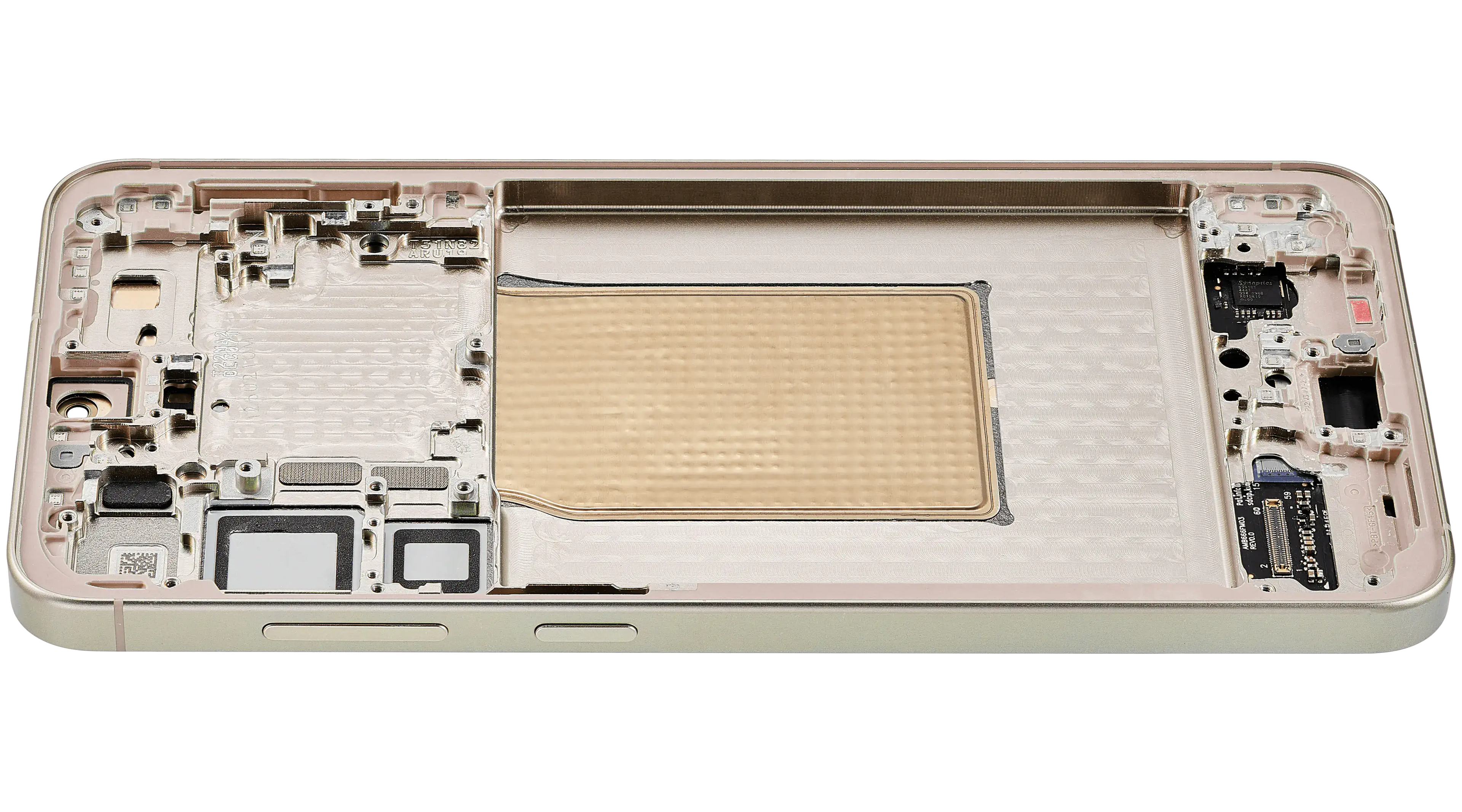 OLED-Display mit Rahmen für Samsung Galaxy S25 Plus 5G (US & Internationale Version) (Aftermarket Plus) (Pink Gold)