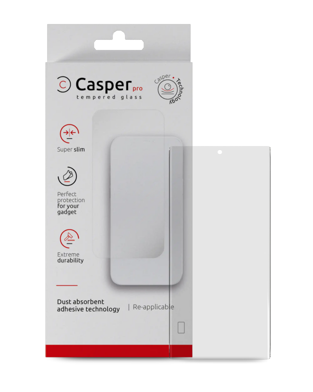 Casper Pro Tempered Glass for Google Pixel 7A (Retail Pack) (Clear)