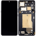 OLED-Display mit Rahmen für Motorola Moto Signature (XT2603/ 2026) (Refurbished) (Carbon)
