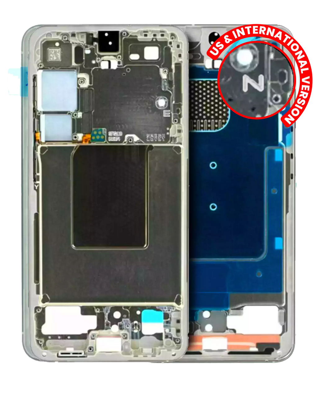 Midframe/Rahmen für Samsung Galaxy S24 Amber Yellow