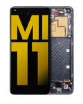 OLED-Display mit Rahmen für Xiaomi Mi 11 (Refurbished) (Schwarz)