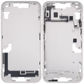 Midframe/Rahmen mit Small Parts für iPhone 14 Plus (US-Version) (gebrauchter OEM-Ausbau, Qualität C) (Starlight)