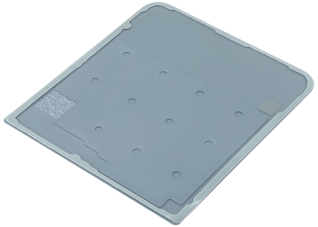 Bottom Backcover Glass Compatible für Samsung Galaxy Z Flip 3 5G (Service Pack) (Weiß)