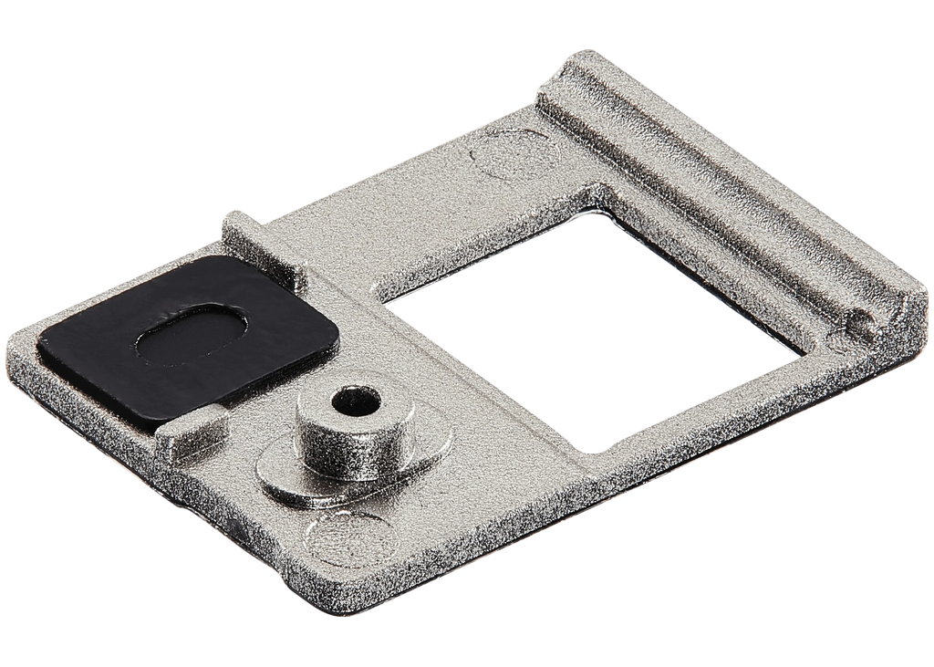Flash Light / Power Flex Bracket mit Microphone Mesh für iPhone 16E (Schwarz) (10 Pack)