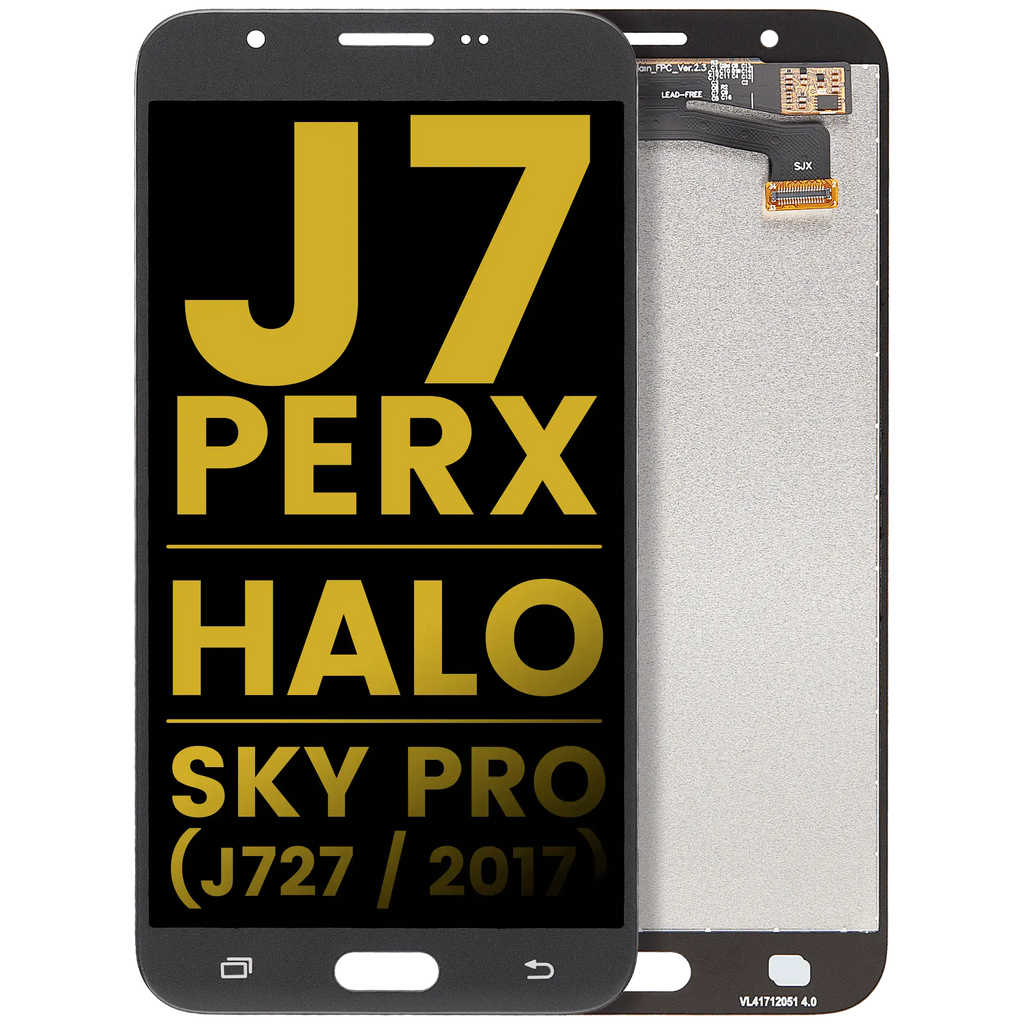 LCD-Display ohne Rahmen für Samsung Galaxy J7 Perx / Halo / Sky Pro (J727 / 2017) (Refurbished) (Silber / Grau)