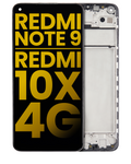 LCD Display with Frame for Xiaomi Redmi Note 9 / Redmi 10x 4G (Refurbished) (All Colors)