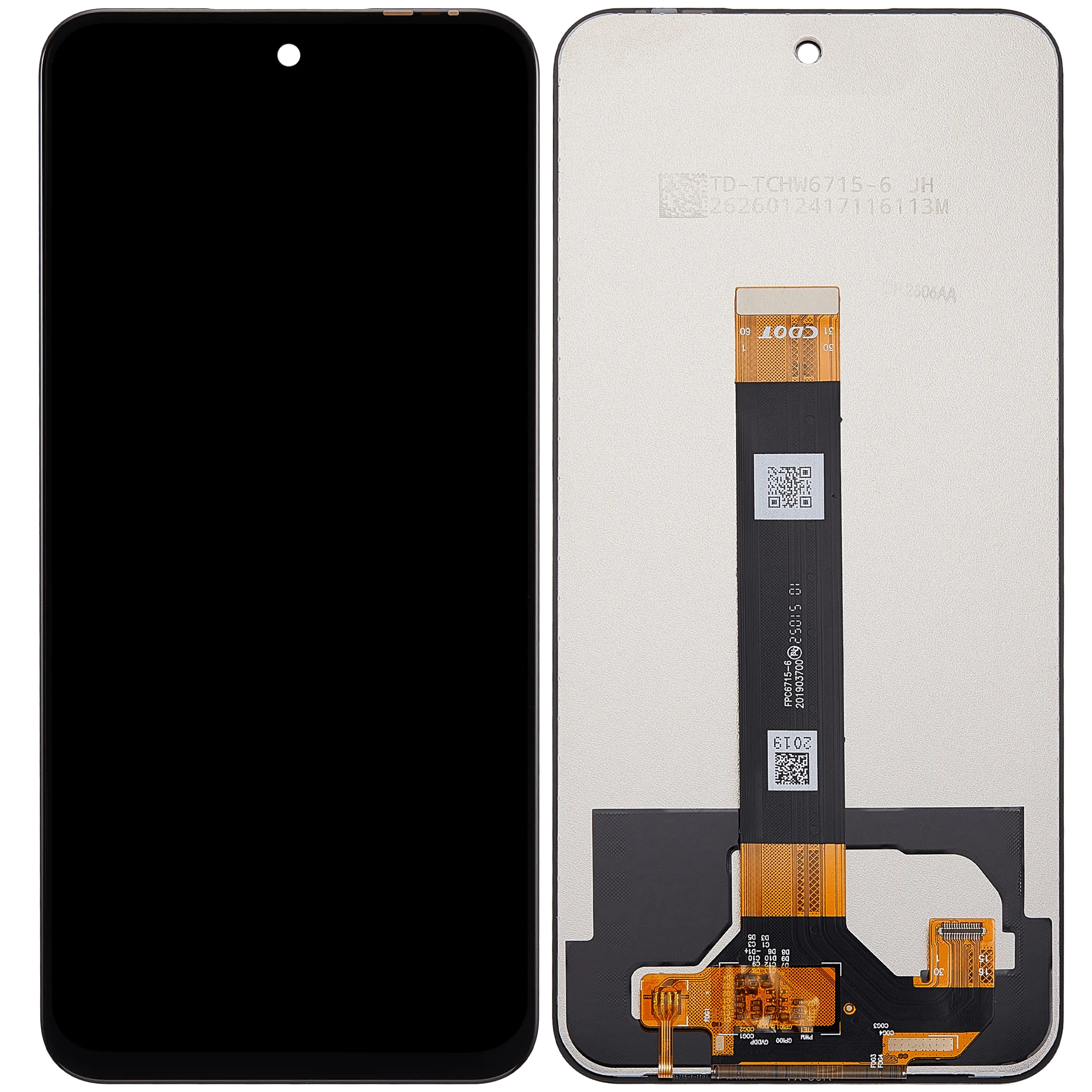 LCD-Display ohne Rahmen für TCL 60 SE (T517H) / 60R (T519H) (Aftermarket Plus) (Alle Farben)
