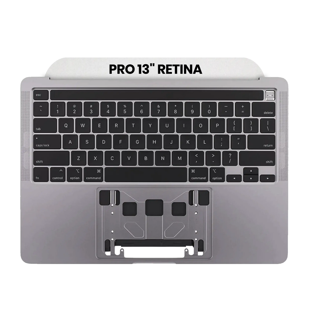 Top Case with Battery and Keyboard for MacBook Pro 13" A2289 (2020) (US Keyboard) (Used OEM Part, Grade B/C) (Space Gray)