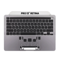 Topcase mit Akku & Tastatur MacBook Pro 13 A2289 US-Tastatur OEM B/C Space Grau