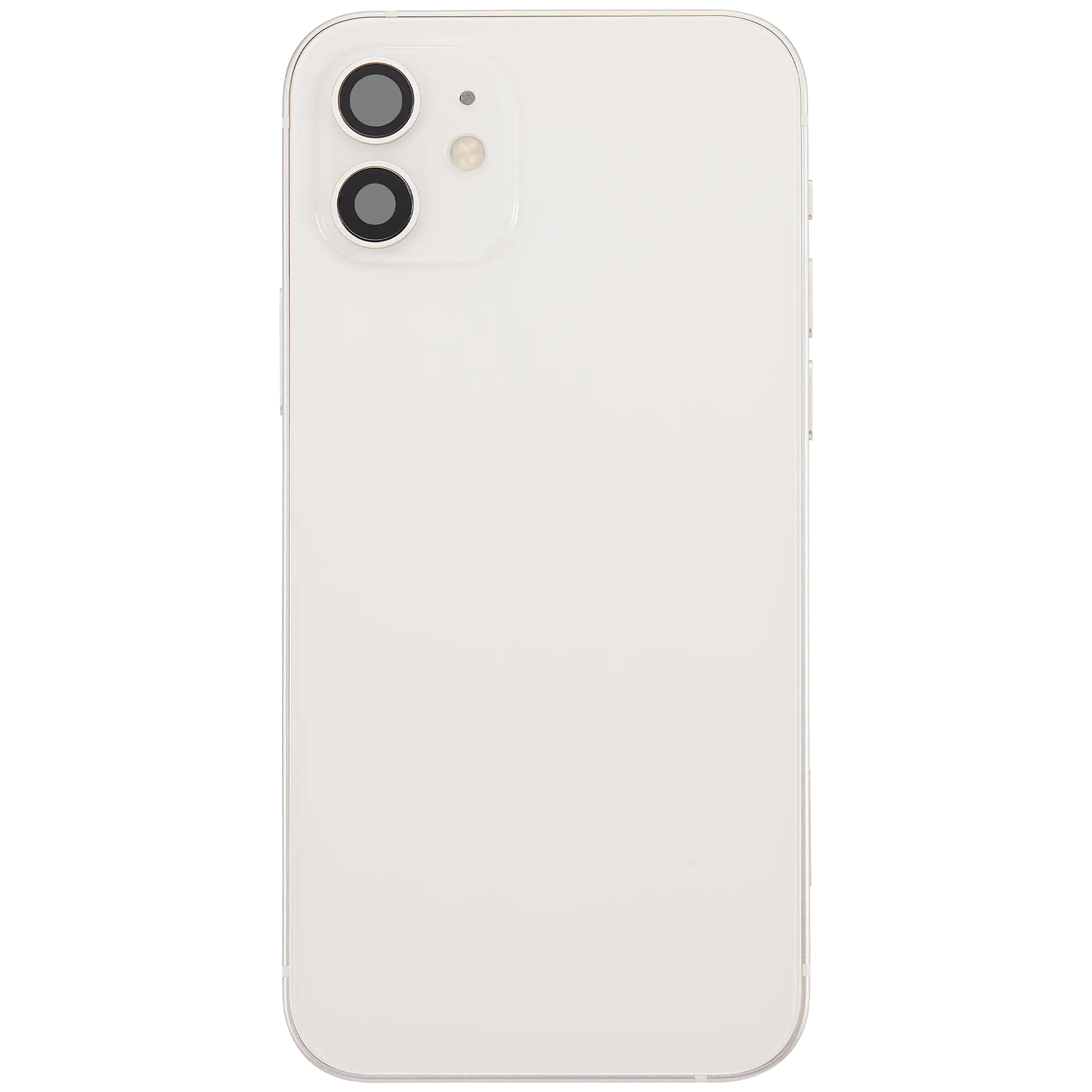 Backcover/Rahmen mit Ladebuchse Flex & Small Parts für iPhone 12 (EU / Global Version) (gebrauchter OEM-Ausbau, Qualität A) (Weiß)