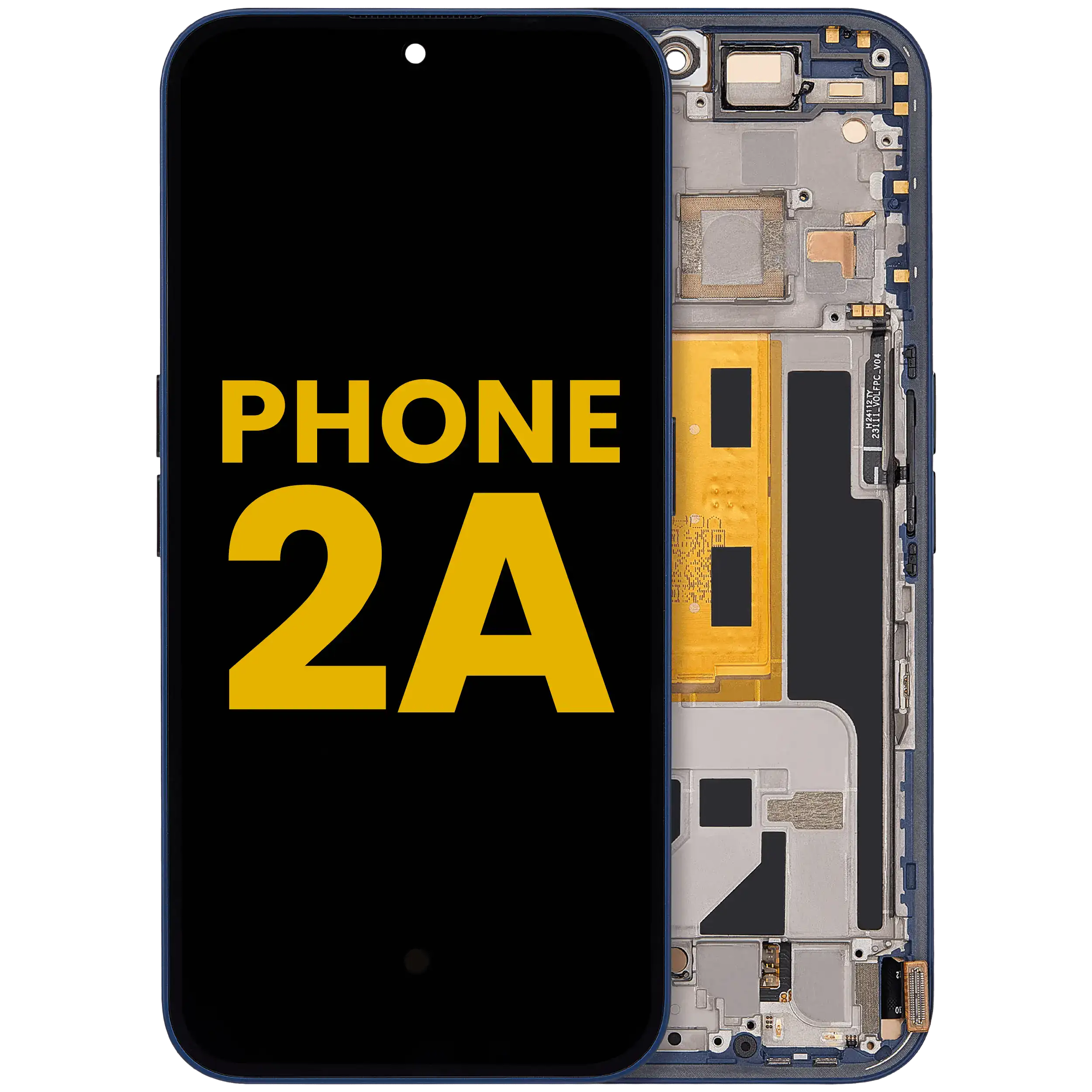 OLED-Display mit Rahmen für Nothing Phone (2a) (Refurbished) (Blau)