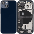 Backcover/Rahmen mit Ladebuchse Flex & Small Parts für iPhone 13 Mini (EU / Global Version) (gebrauchter OEM-Ausbau, Qualität B) (Midnight)