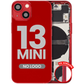 Backcover/Rahmen mit Kleinteilen für iPhone 13 Mini US Rot Aftermarket Plus