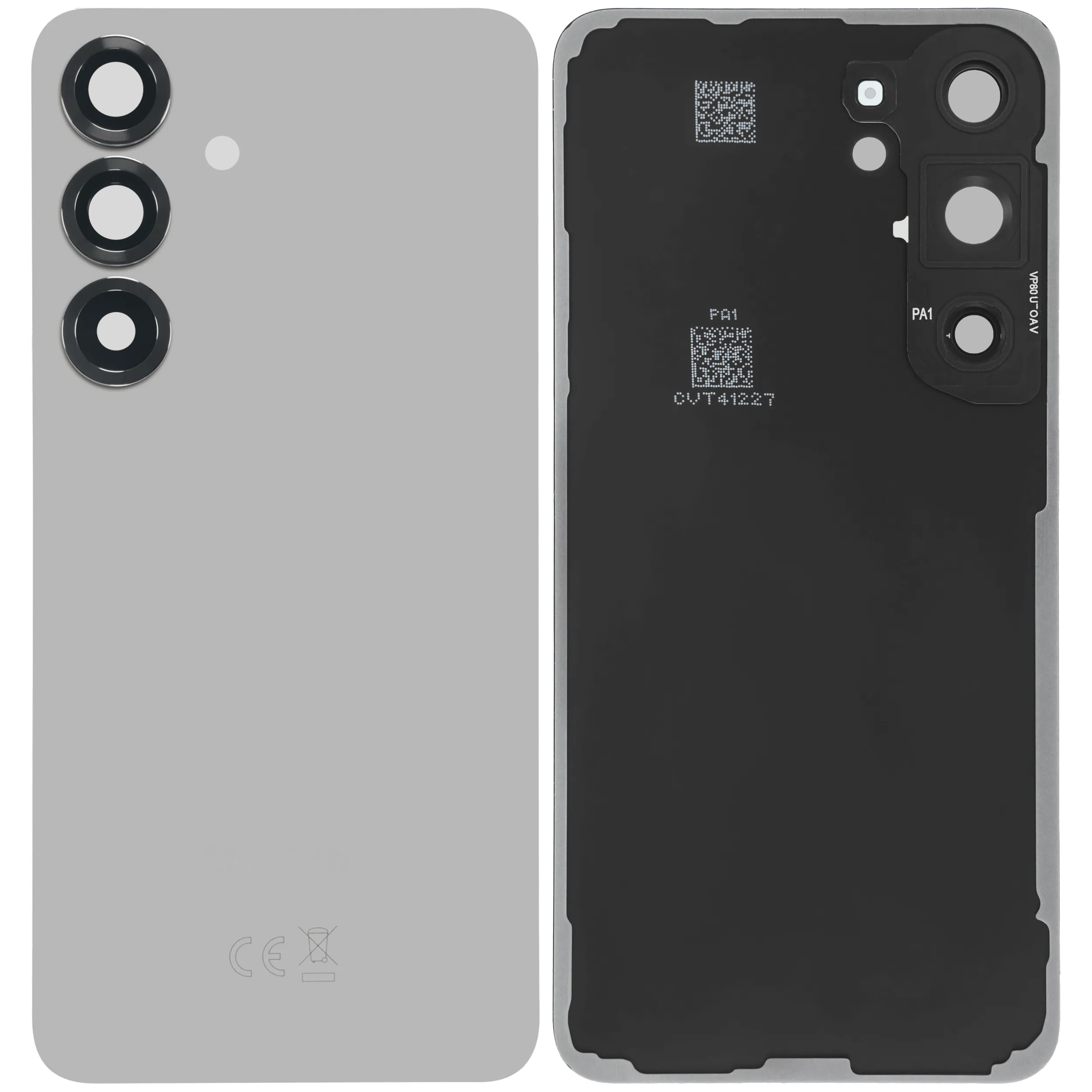 Backcover Glass mit Camera Lens für Samsung Galaxy S25 5G (Service Pack) (Silver Shadow)