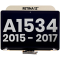 Complete LCD-Display für MacBook 12" A1534 (2015-2017) (gebrauchter OEM-Ausbau, Qualität C) (Gold)