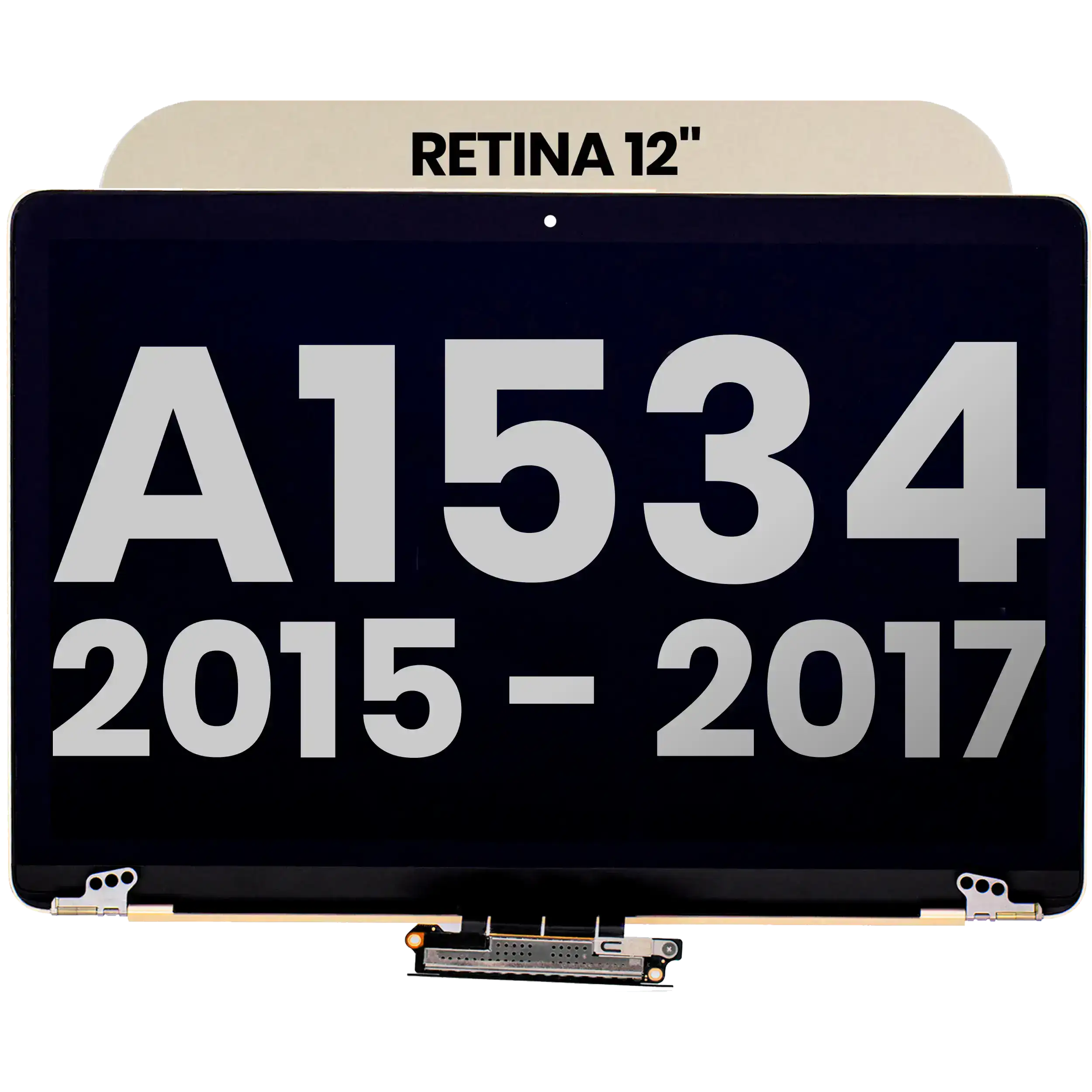Complete LCD-Display für MacBook 12" A1534 (2015-2017) (gebrauchter OEM-Ausbau, Qualität C) (Gold)