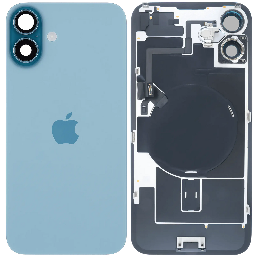 Backcover mit MagSafe Magnet & NFC & Blitz-Flexkabel für iPhone 16 Plus (Service Pack) (Teal)