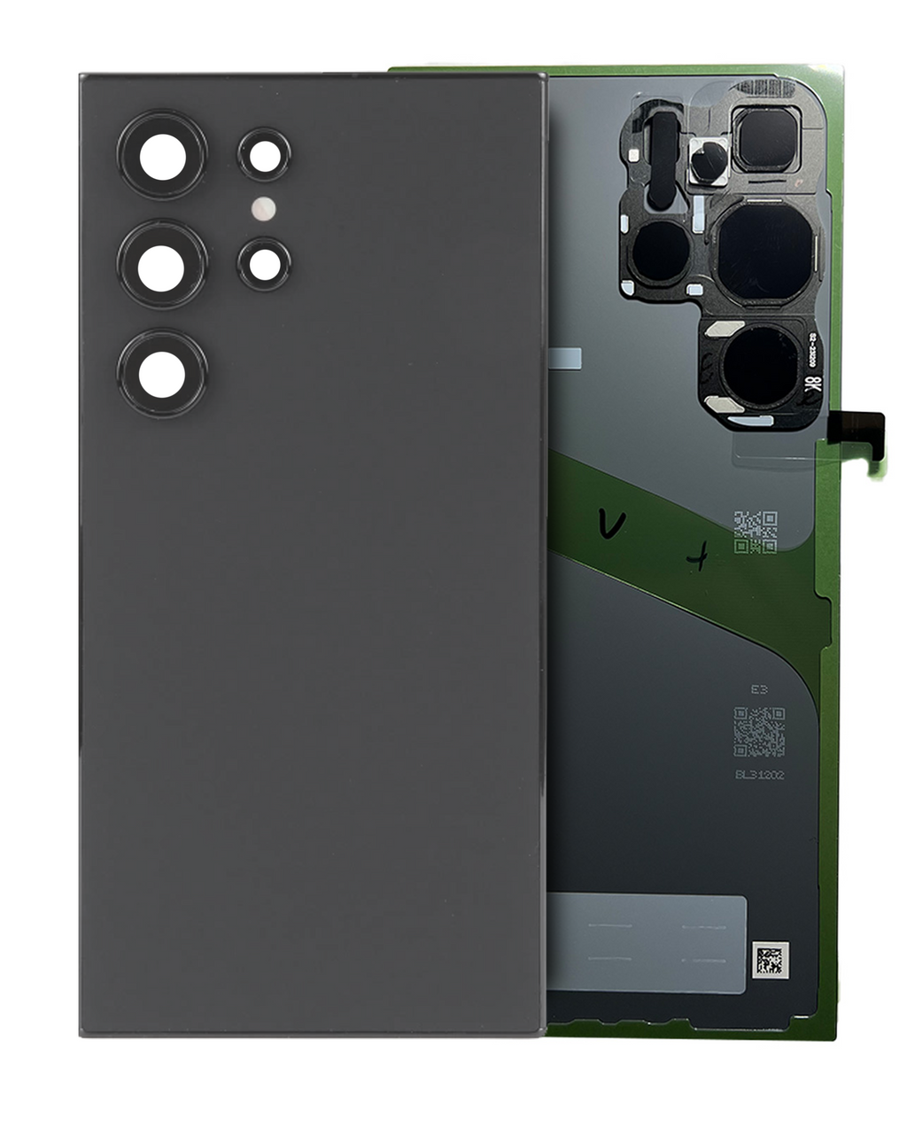 Samsung Galaxy S24 Ultra Backcover Titanium Grau mit Kameralinse Service Pack