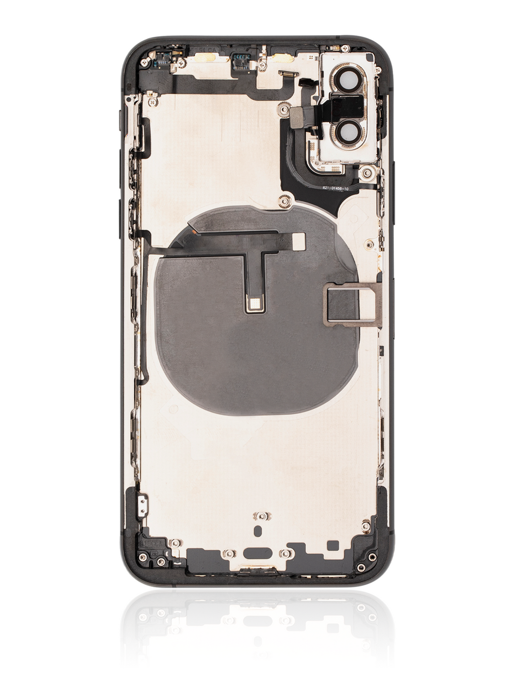 Backcover/Rahmen mit Small Components Pre-Installed für iPhone XS (gebrauchter OEM-Ausbau, Qualität A) (Space Grau)