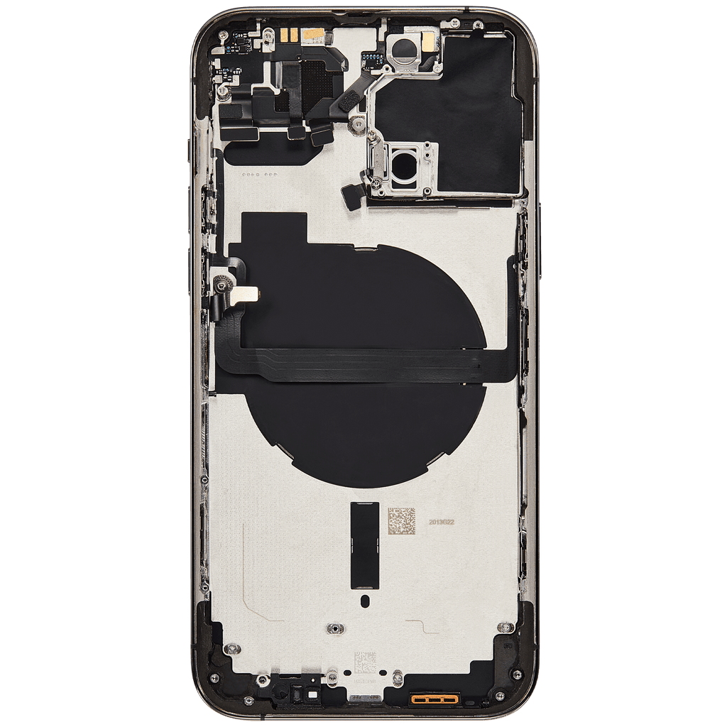 Backcover/Rahmen mit Small Parts für iPhone 13 Pro Max (EU / Global Version) (gebrauchter OEM-Ausbau, Qualität B) (Graphite)