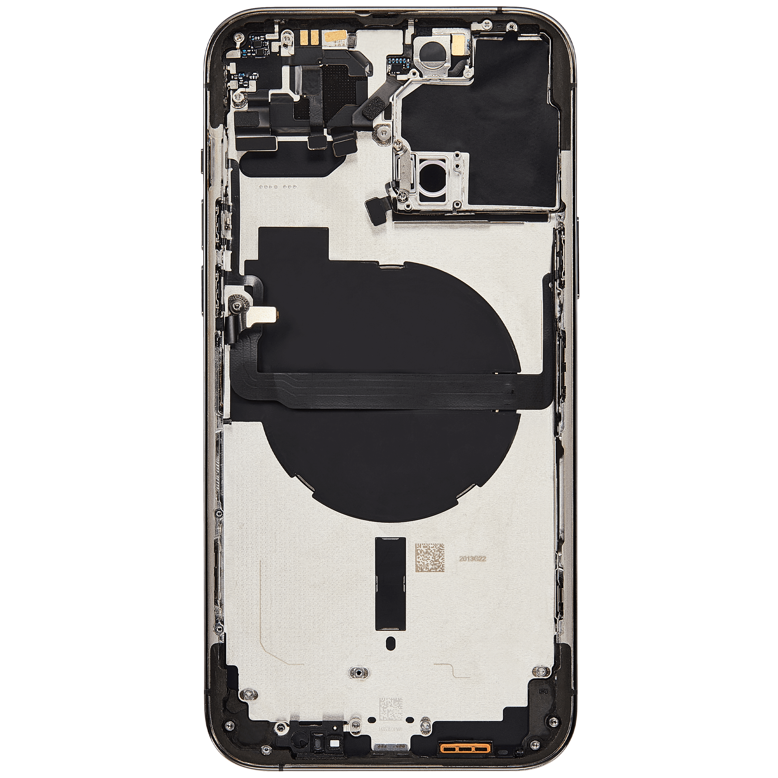 Backcover/Rahmen mit Small Parts für iPhone 13 Pro Max (EU / Global Version) (gebrauchter OEM-Ausbau, Qualität B) (Graphite)
